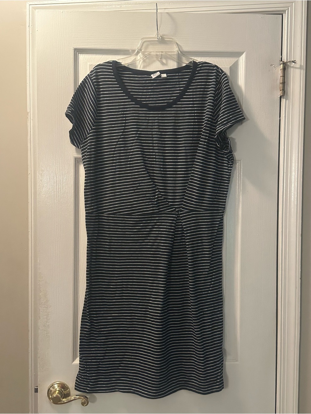 GAP Black and White Striped Mini Dress